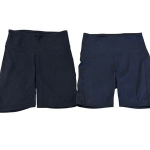 2 Pairs Sonoma & All in Motion Black Biker Shorts M